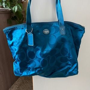 Fabric Coach travel bag